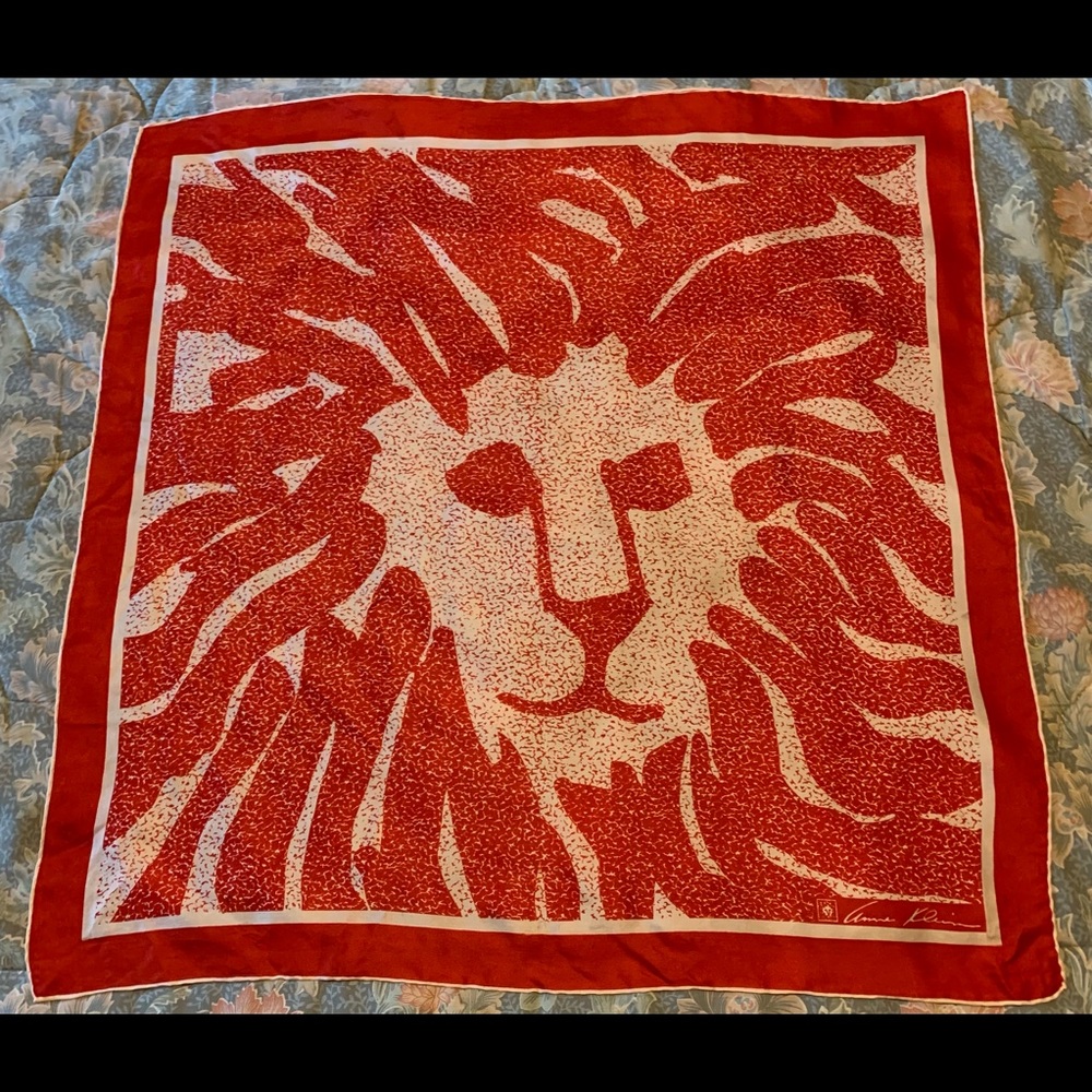 Vintage Ann Klein Lion Scarf